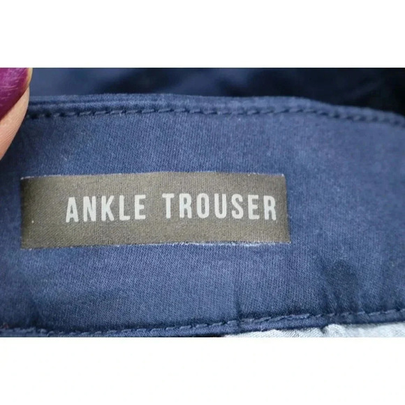 Kut From the Kloth Joanna Ankle Trouser-Slim Straight-Navy-24W-New w/Tags-Pocket - Picture 15 of 16